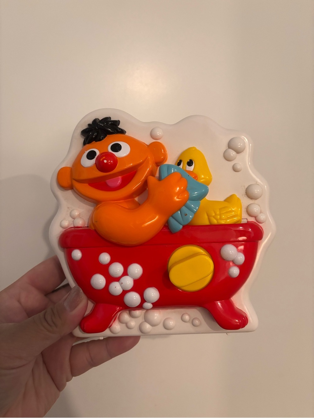 Sesame Street Ernie Bath Toy with Yellow Duck - Kids Toys